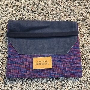 Someone Somewhere Blue and Purple Clutch